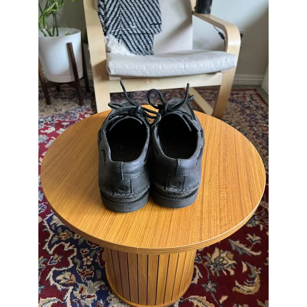 Sperry Topsider in Black Leather